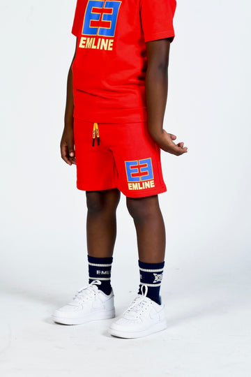 Kid's Sweatshorts - Red