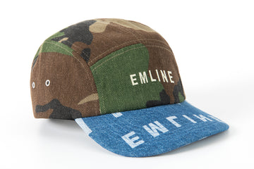 Logo Denim 5 Panel Hat - Camo