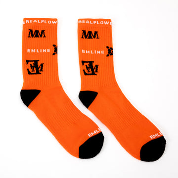 Emline Logo Socks - Orange