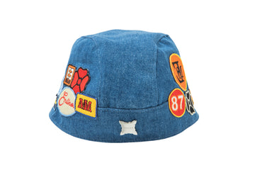 Biker Hat Design 001 - Blue Denim