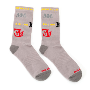 Emline Logo Socks - Gray