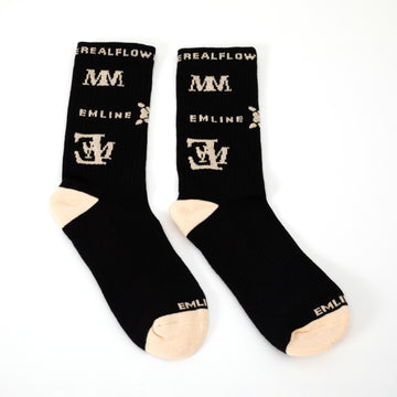 Emline Logo Socks - Black