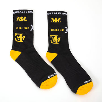 Emline Logo Socks - Black