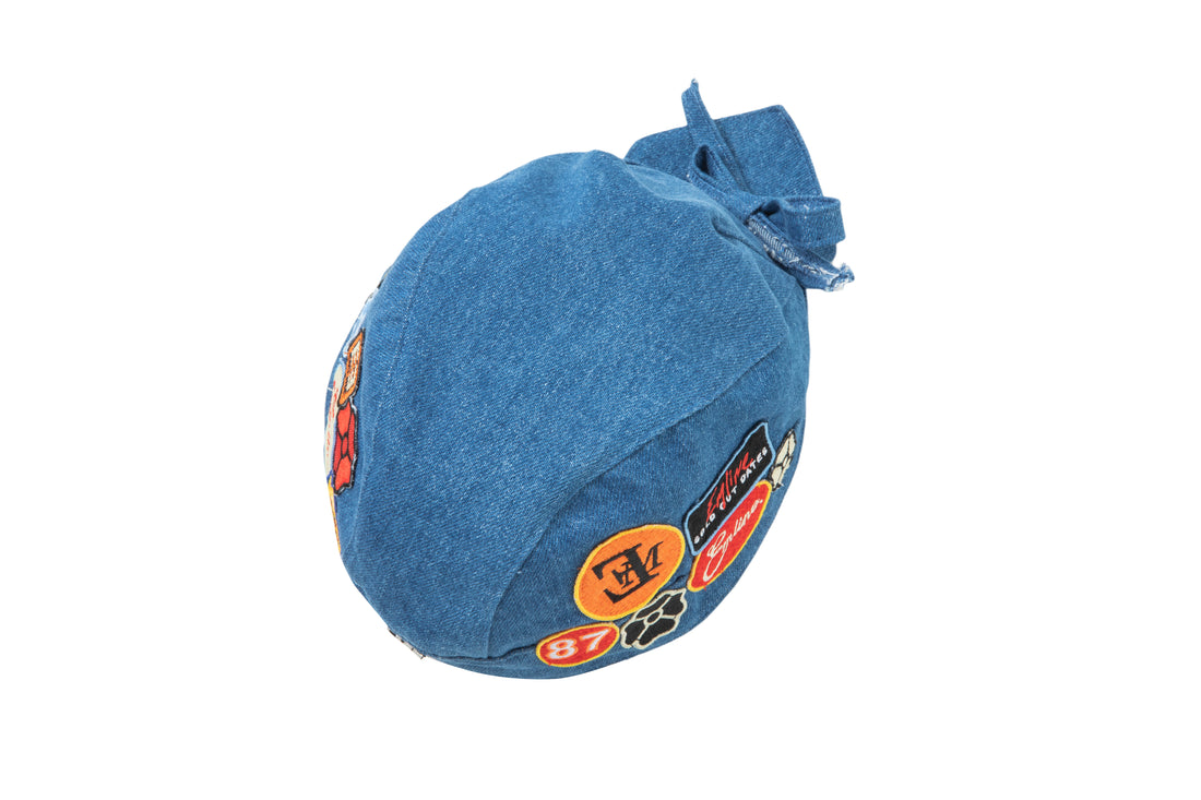 Biker Hat Design 001 - Blue Denim