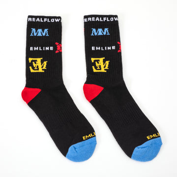 Emline Logo Socks - Black