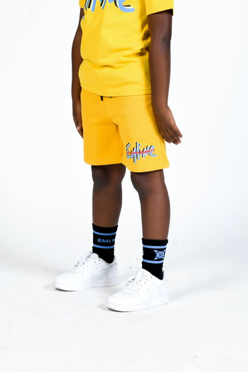 Kid's Sweatshorts - Yellow