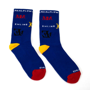 Emline Logo Socks - Royal