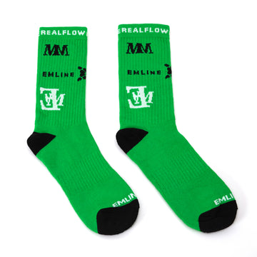 Emline Logo Socks - Slime