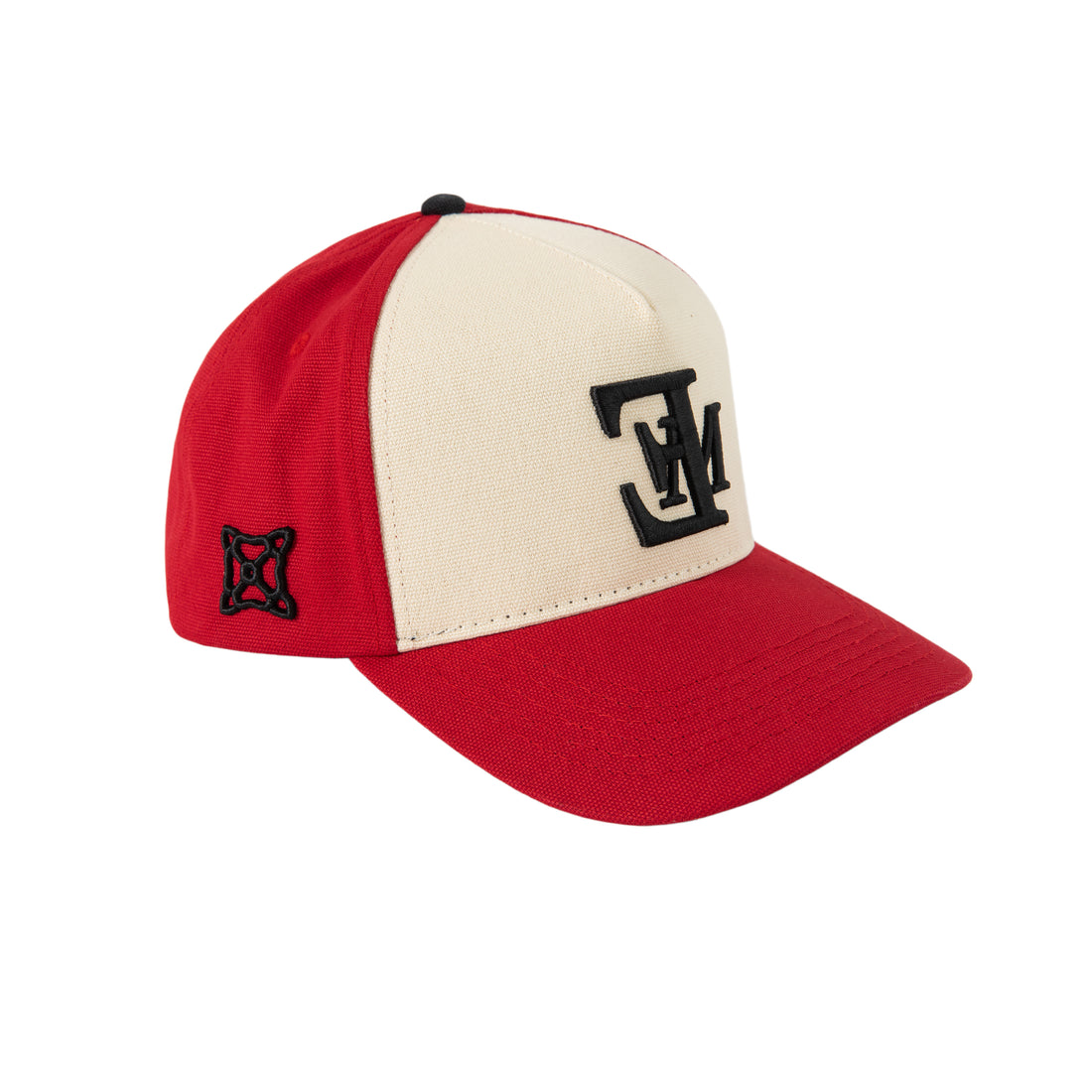 Logo Hat- Cream/Red
