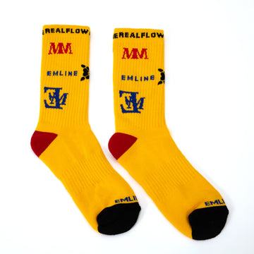 Emline Logo Socks - Yellow