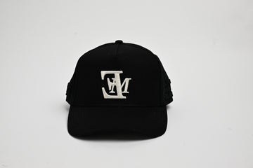 Logo Hat- Black/Cream