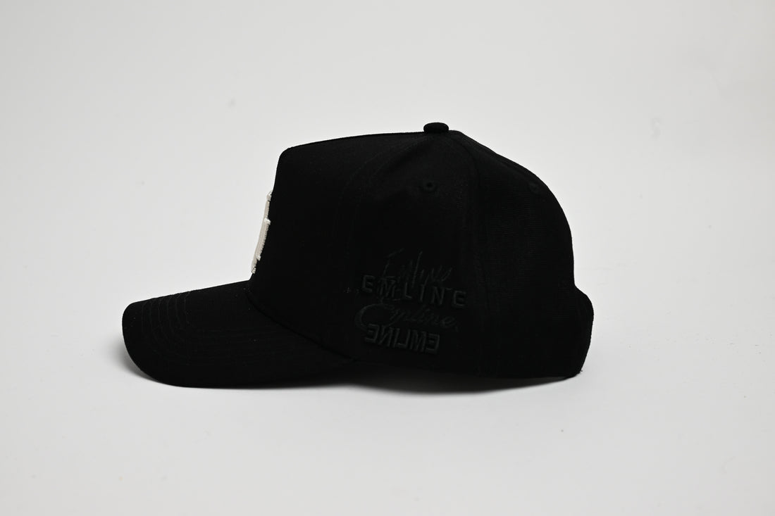 Logo Hat- Black/Cream