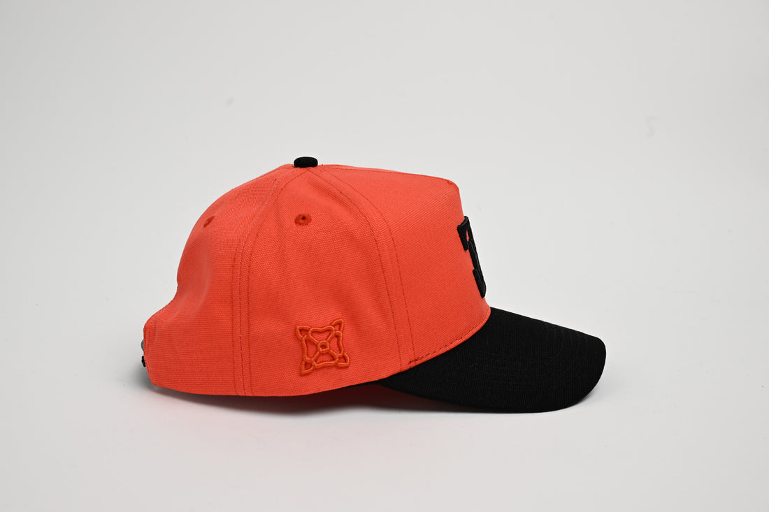 Logo Hat- Orange/Black