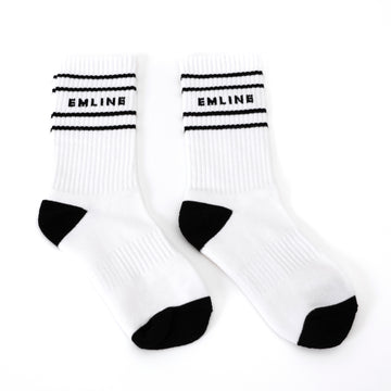 Kids Emline Socks - White/Black