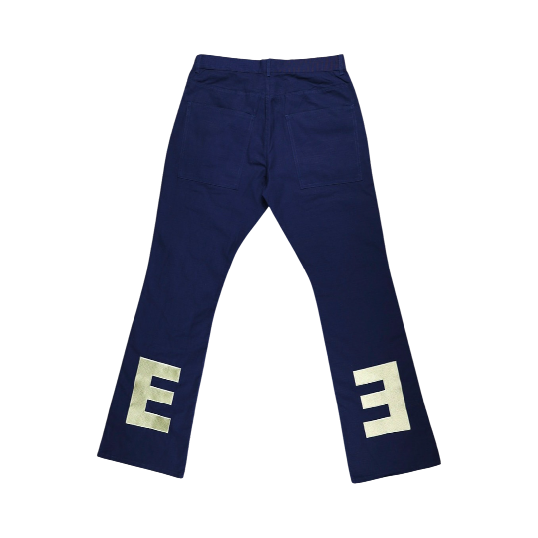 Multi Flower Pants - Navy