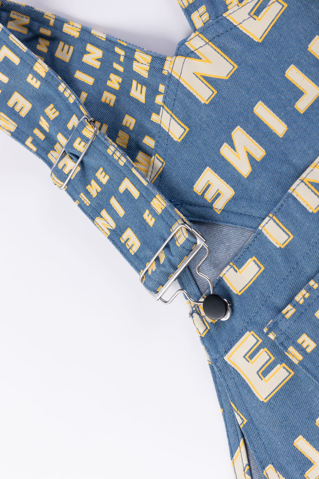 Logo Denim Jumper - Yellow