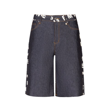 Design 006  Women's Logo Shorts - Black