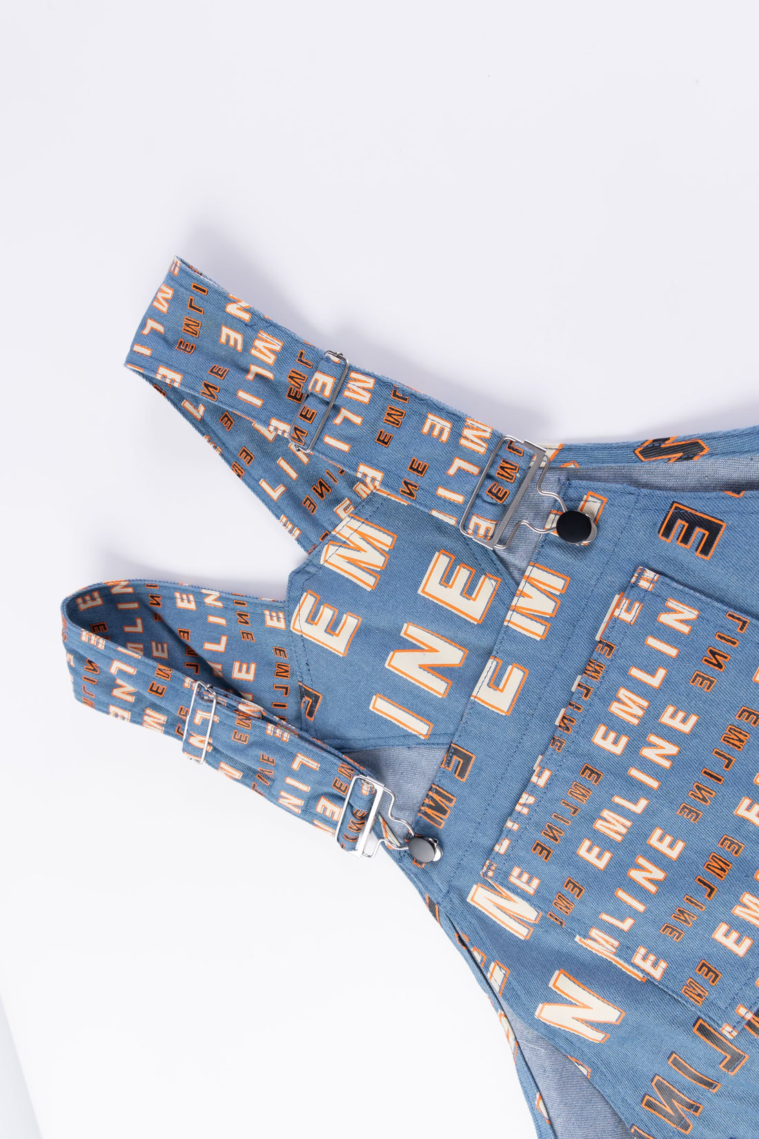 Logo Denim Jumper - Orange