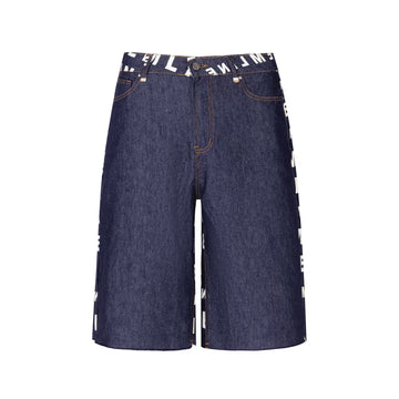 Design 006  Women's Logo Shorts - Blue