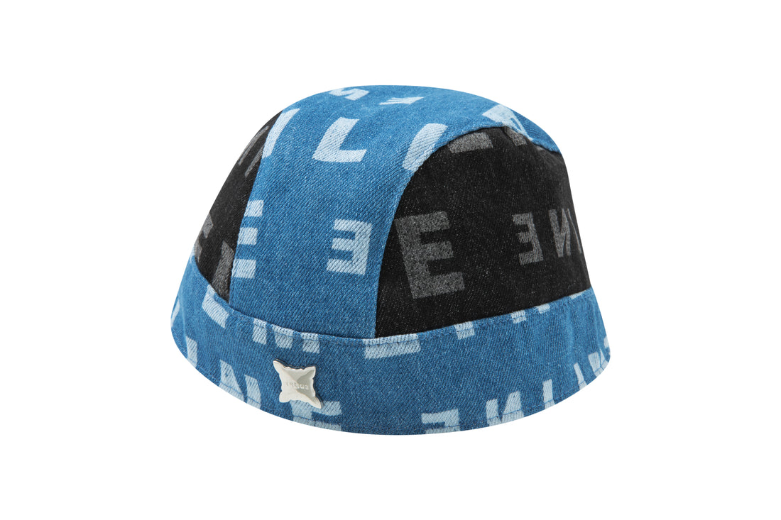 Biker Hat Design 001 - Black/Blue