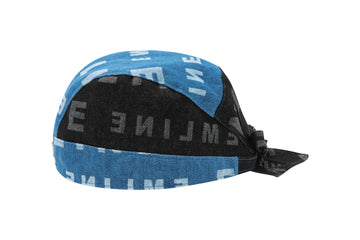 Biker Hat Design 001 - Black/Blue