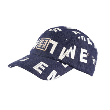 Logo Denim 5 Panel Hat - Blue