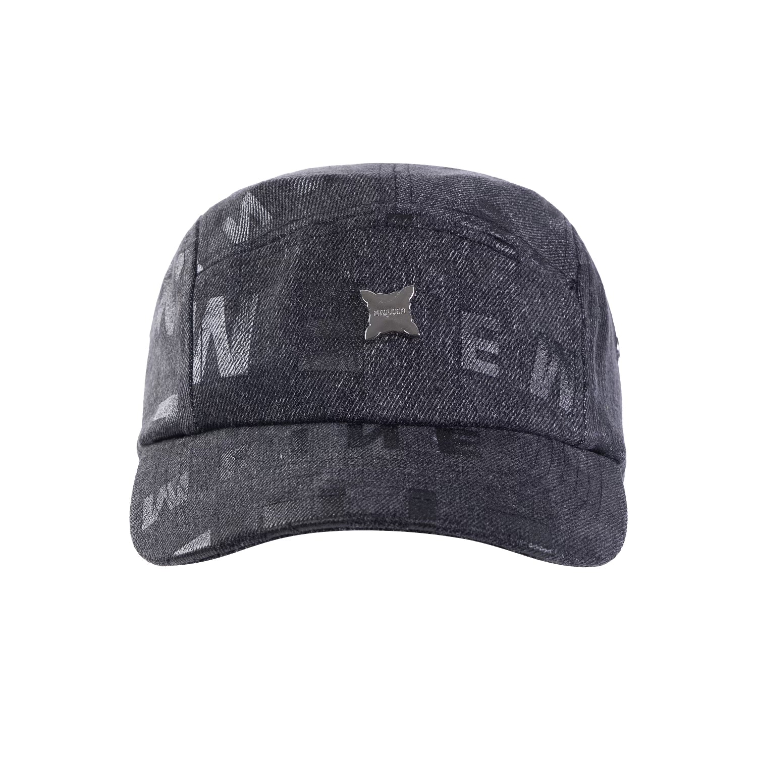 Logo Denim 5 Panel Hat - Black