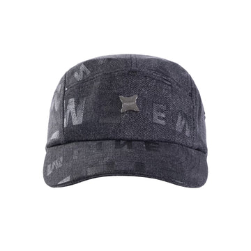 Logo Denim 5 Panel Hat - Black