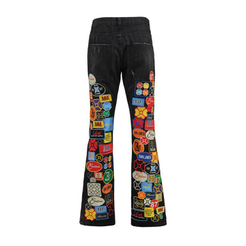 Patchwork Denim - Black