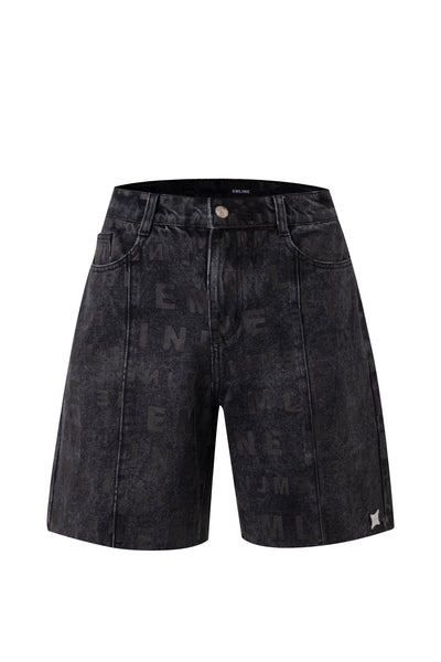 ★★Columbia★★ MILLABEL DENIM FATIGUE SHORTS PANTS Black D Vicious Gem Denim Shorts Black VC842