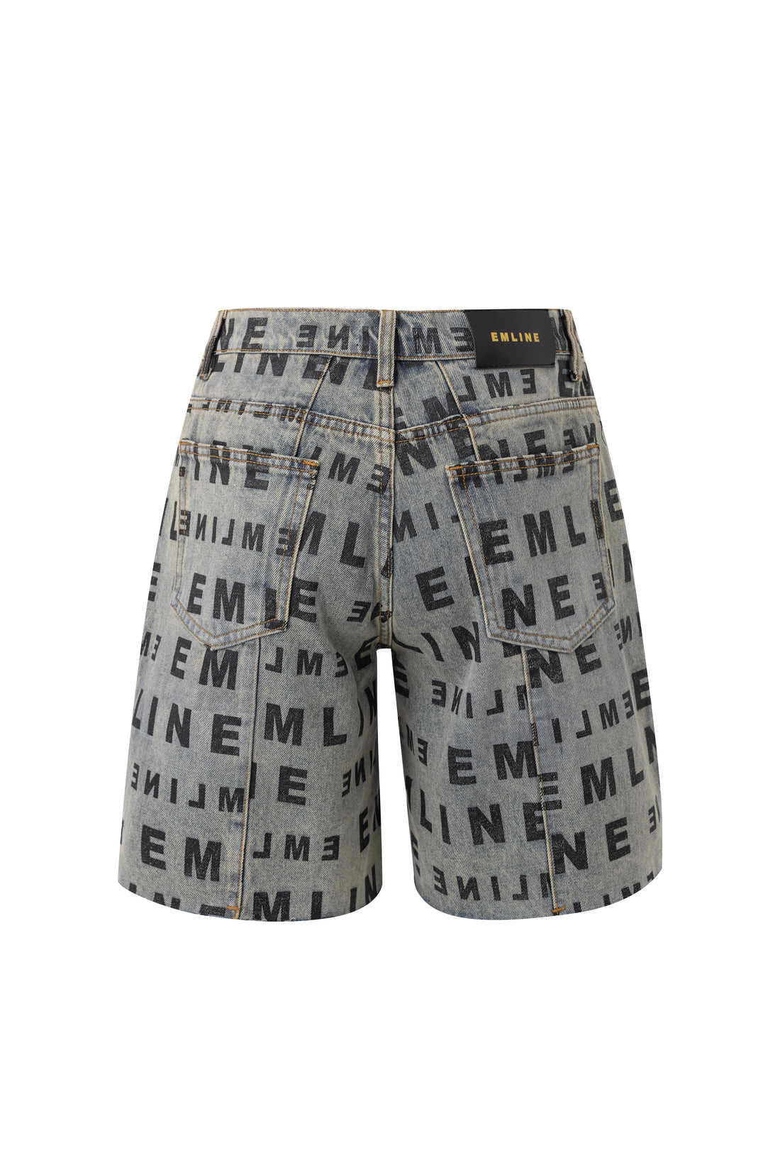 Logo Denim Shorts - Apricot
