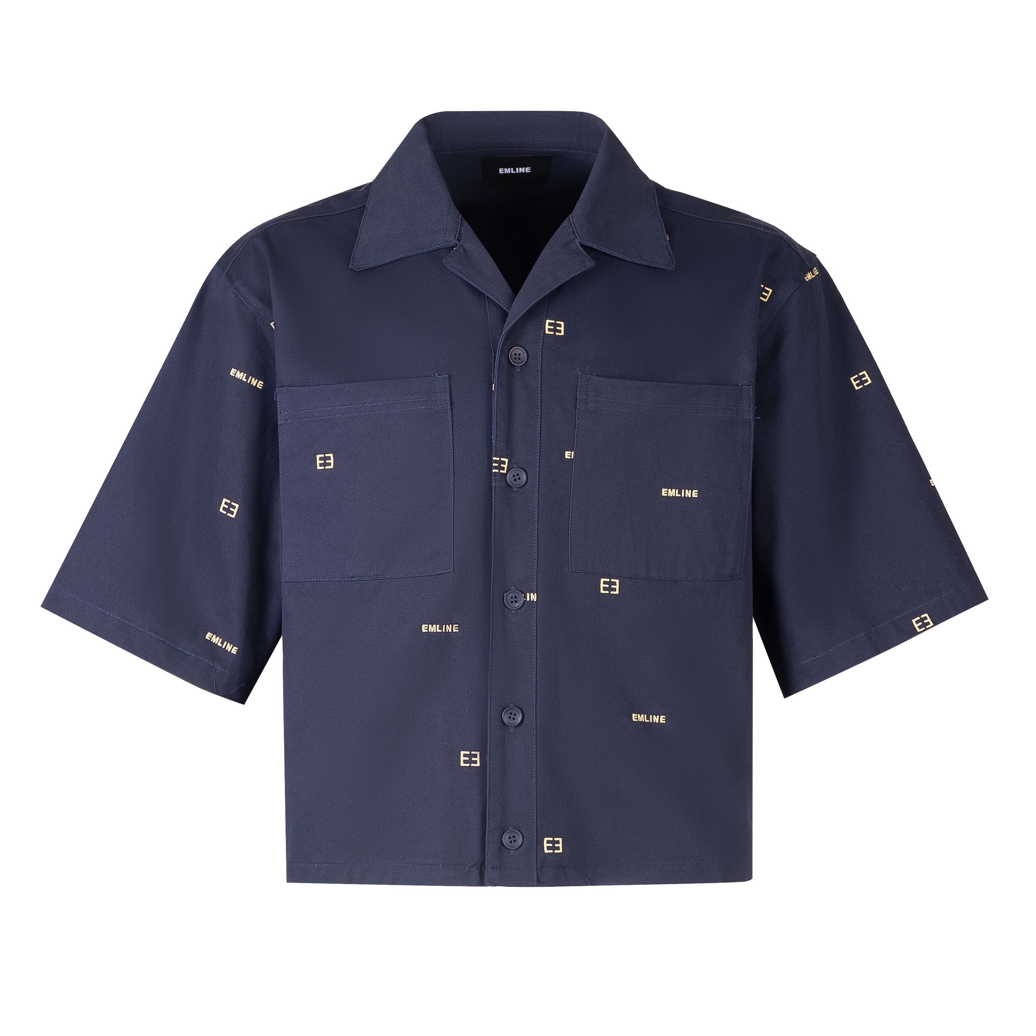 Design 147 - Work Shirt Navy/Yellow