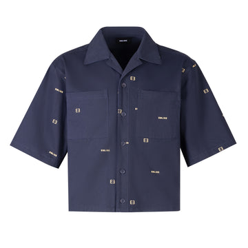 Design 147 - Work Shirt Navy/Yellow
