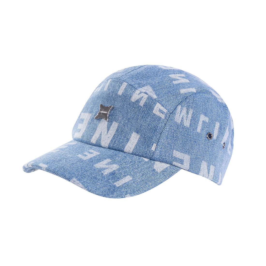 Logo Denim 5 Panel Hat - Blue