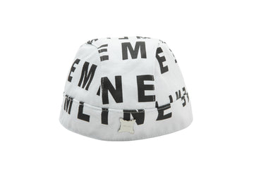 Biker Hat Design 001 - White