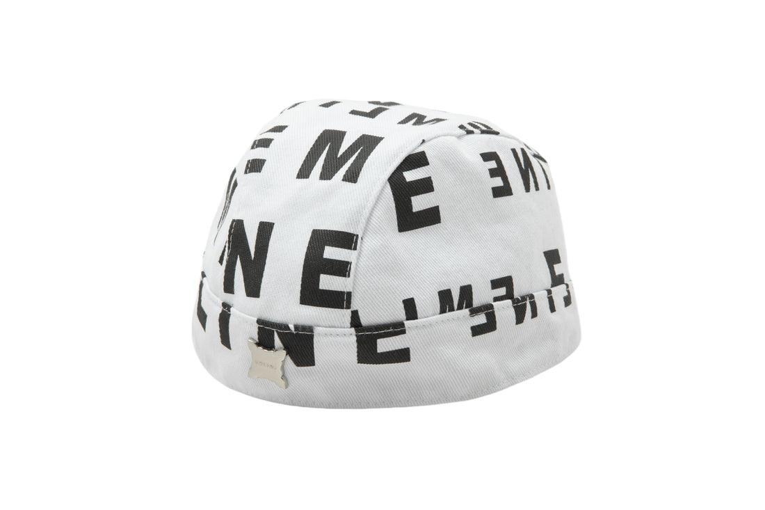 Biker Hat Design 001 - White