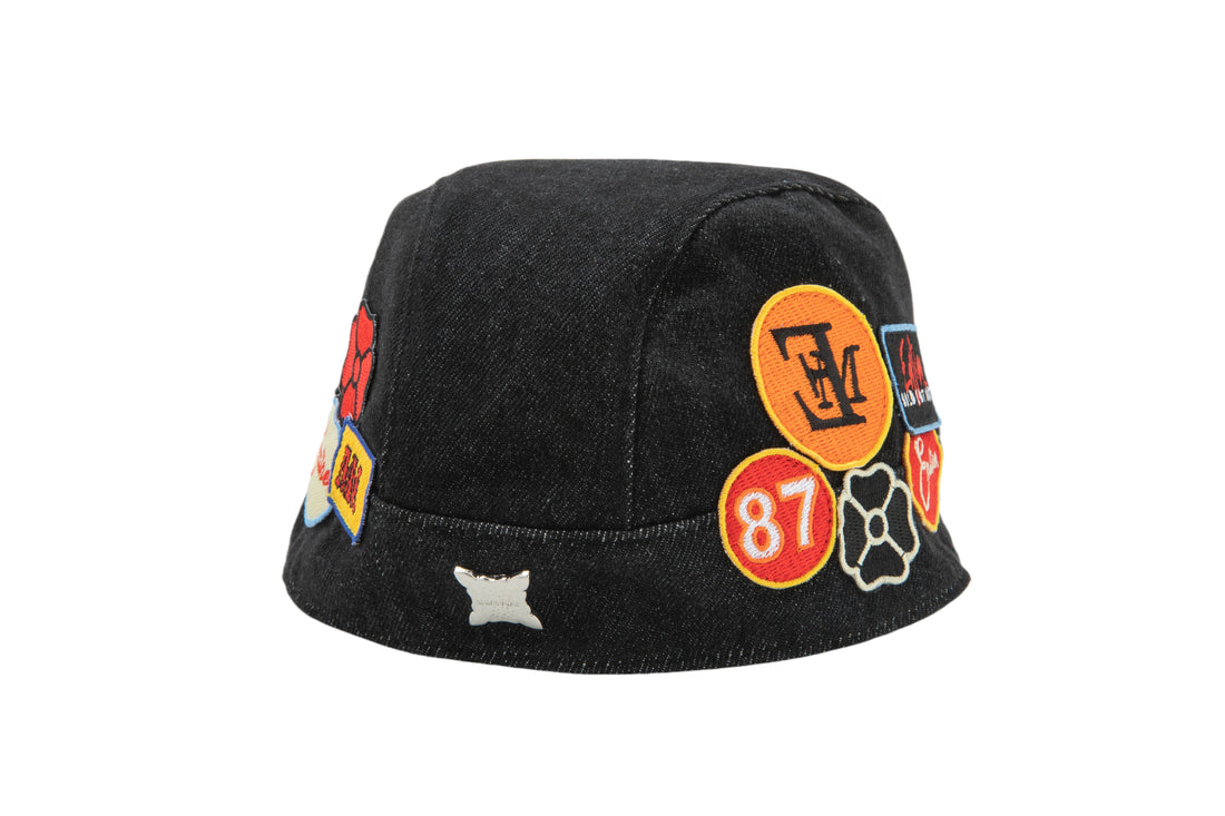 Biker Hat Design 001 - Ash Black